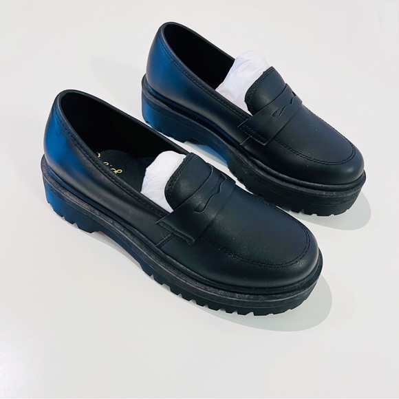 NWT Dolls Kill Black ‘Best To Do It’ Vegan Leather Loafer Shoes - Picture 5 of 15